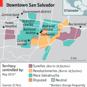 Gang boundaries San Salvador